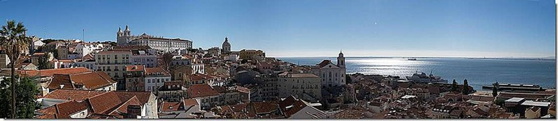 Lisbonne vue depuis le miradouro de Santa Luzia